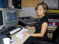 Frankfurt Germany, Suzy in the studio