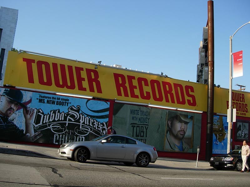 Tower Records on Sunset Strip