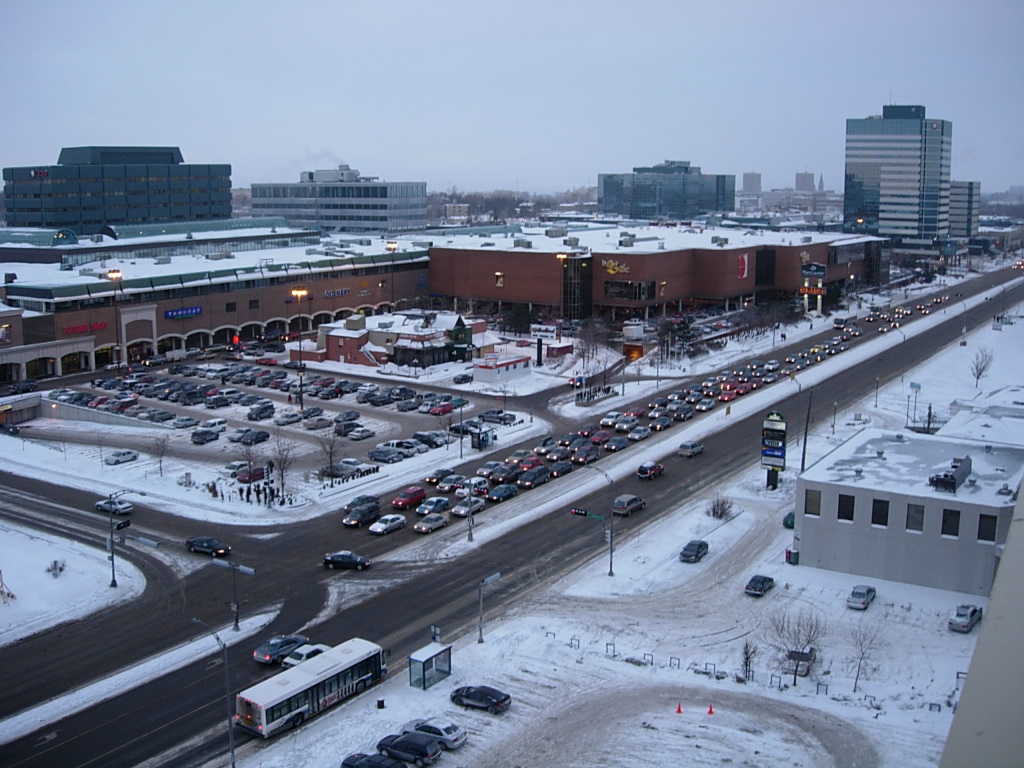 Snow view from hotel