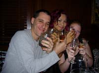 Two fisted drinkers.. John Montesi, Suzy, & Liz