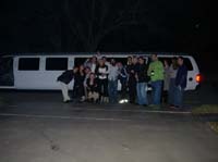 limo with friends