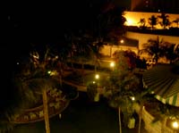 night shot from hotel balcony